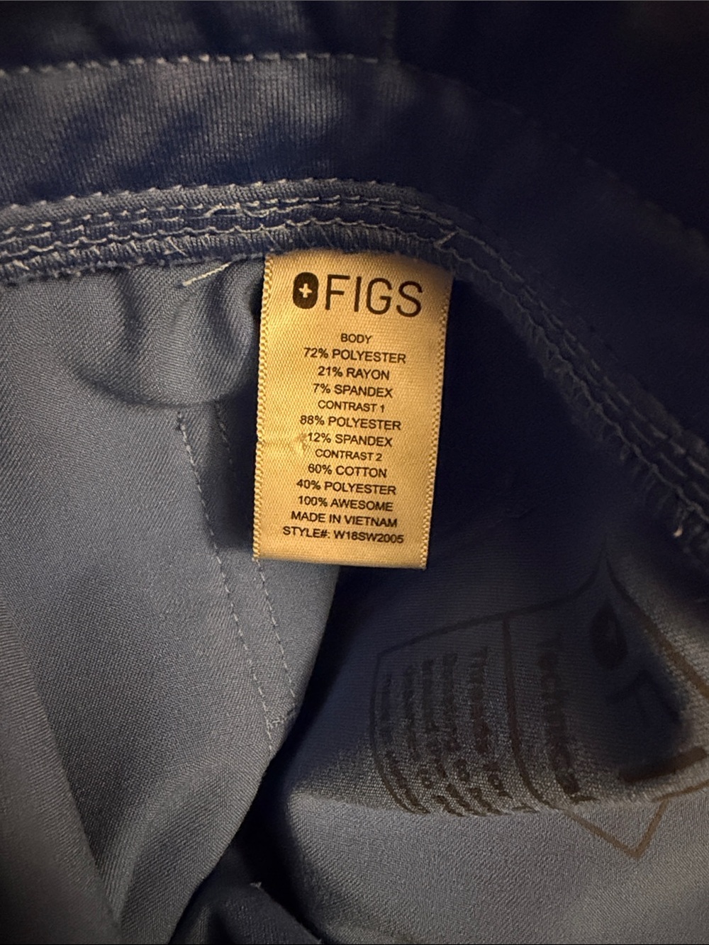 Figs Technical Collection Jogger Scrub Pants Small - Picture 4 of 5
